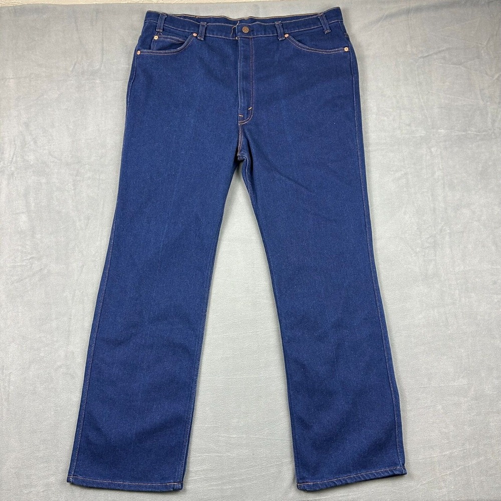 Vintage Levi's 515 Jeans Mens 42x36 Blue Made In‎ USA Zipper 1989 Straght Leg